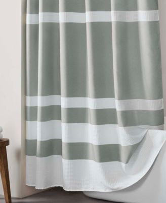 Spa Waffle 3M-Scotchgard Shower Curtain, 36" x 72"