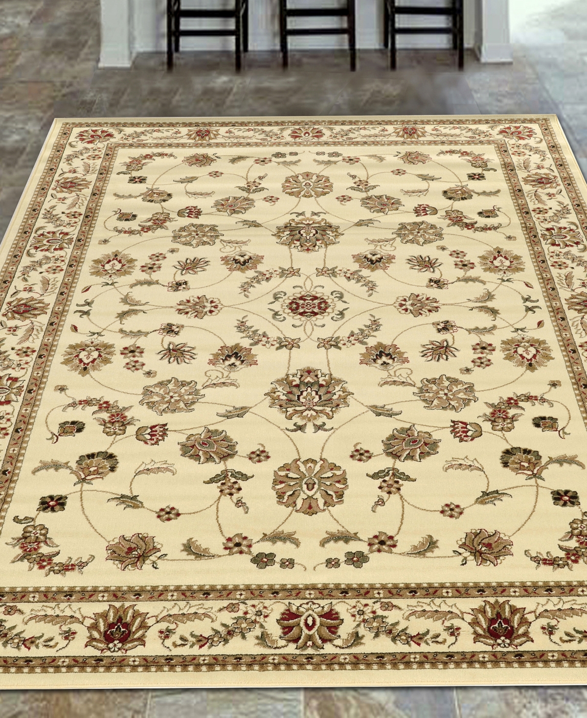 Shop Km Home Closeout!  Pesaro 1596 7'9"x11' Area Rug In Ivory