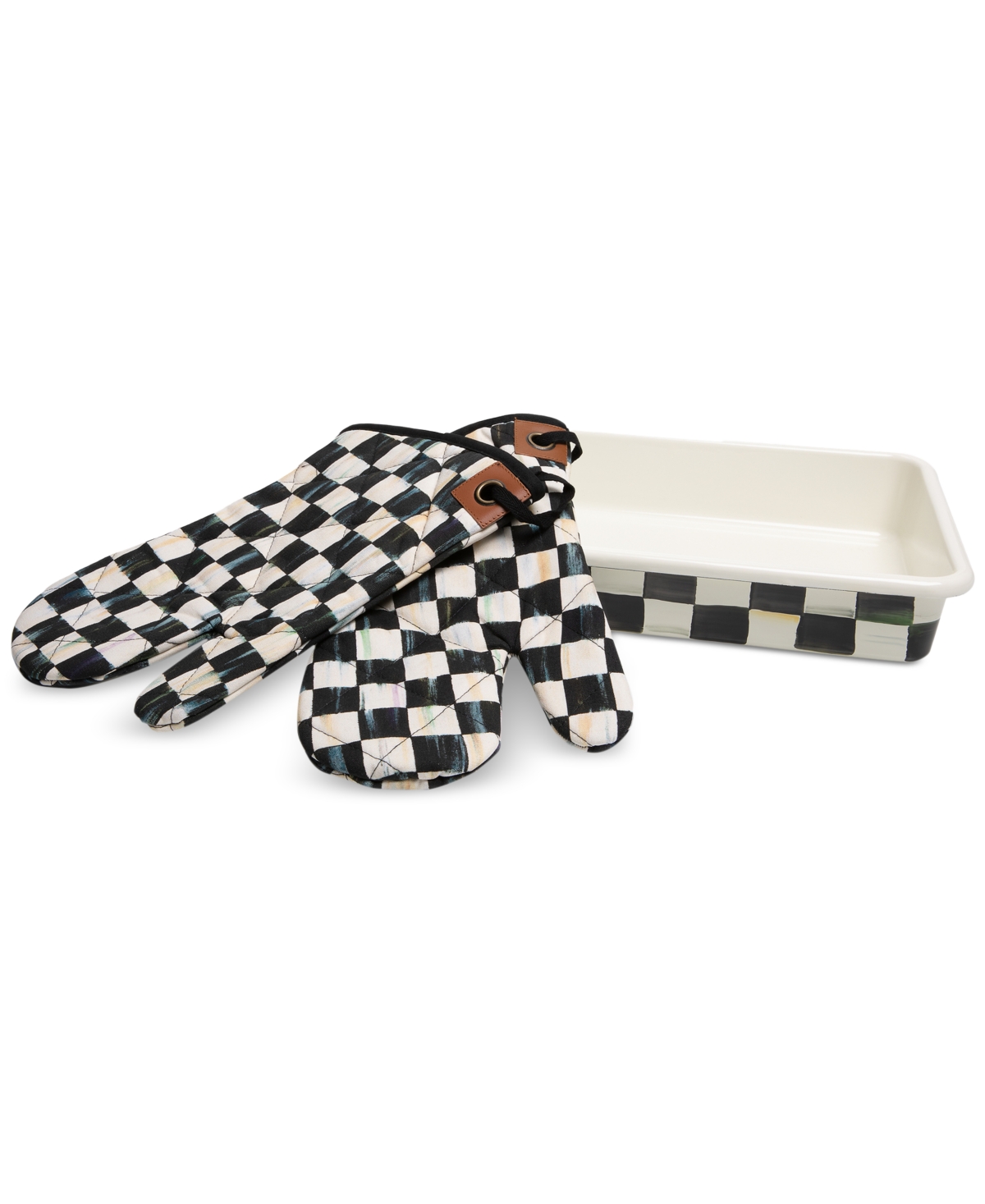 Mackenzie-childs Courtly Check Enamel Baking Set In No Color