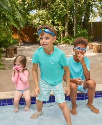 Big Boys Flamingo Printed Pull-On Swim Shorts	