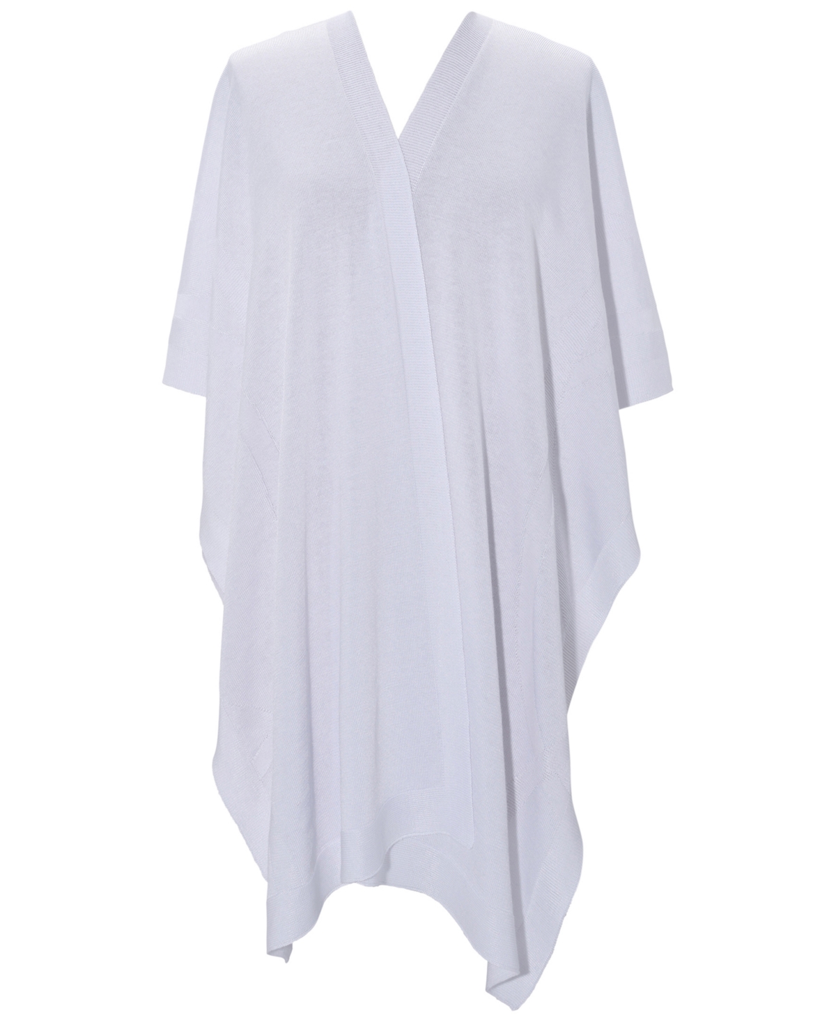 Ralph Lauren Textured Knit Ruana In White