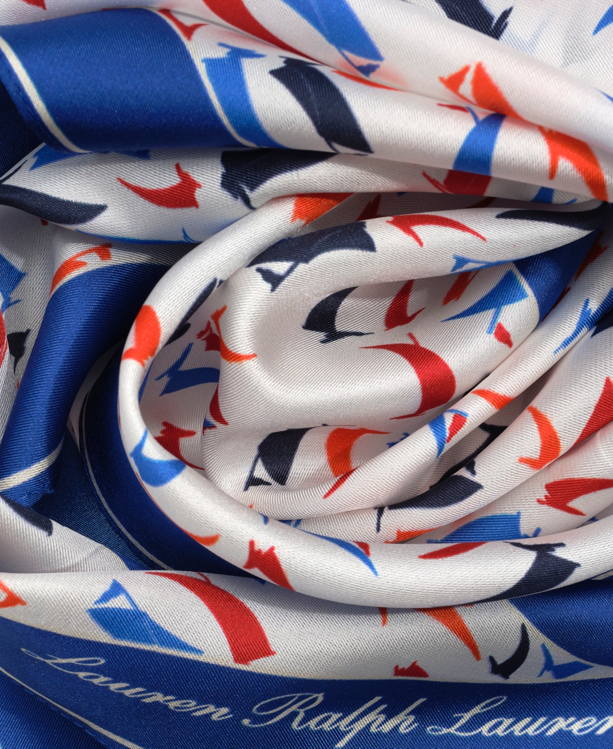 RALPH LAUREN SMALL SAILS DIAMOND SCARF