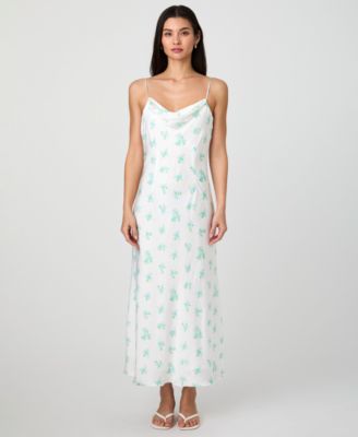 French Connection - Women's Anna Satin Cowlneck Midi Dress