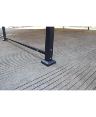  New 12x20 FT Heavy Duty Metal Carport, Galvanized Steel Roof, Gray