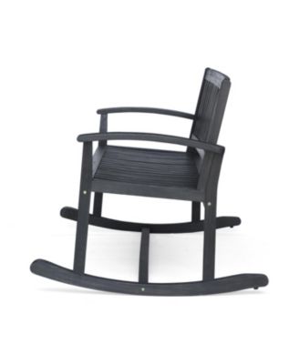 Streamdale Baxter Rocking Loveseat Acacia Wood