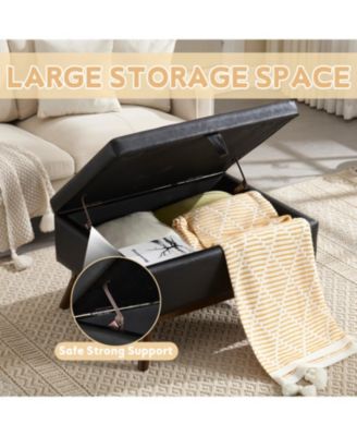 Mid-century modern storage bench/coffee table, Assembled, Living/entry/family room