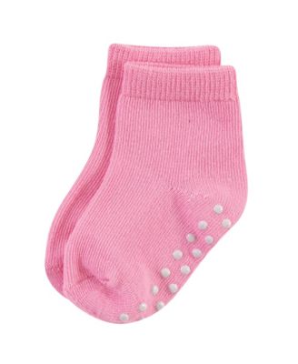 Baby Girls 8Pk Natural Non Skid Crew Socks