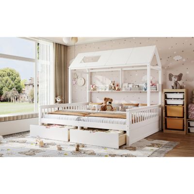 3-Piece Patio Set, Woven L-Shaped Sectional, Sofa, Lounger & Coffee Table