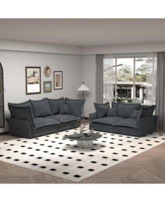 Streamdale Modern Comfy Upholstered Sofa, Convertible Chaise Longue for Living Rooms