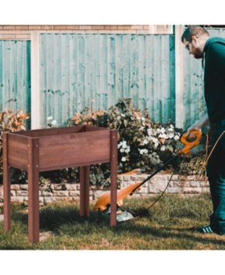 31x31x16" Raised Garden Bed, Elevated Wooden Planter Box