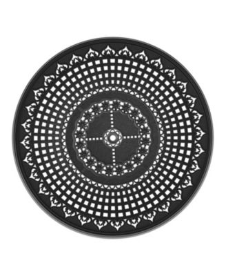 Streamdale 5-Pc Cast Aluminum Dining Set, 4 Swivel Chairs, 47" Round Table