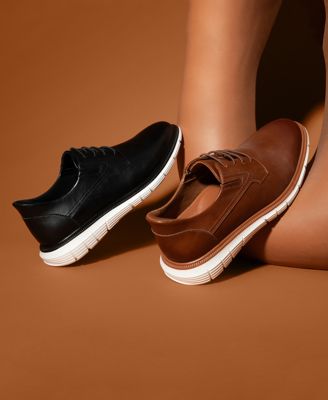 Men's Cloud Street Hands-Free Slip On Lightweight Leather Oxfords