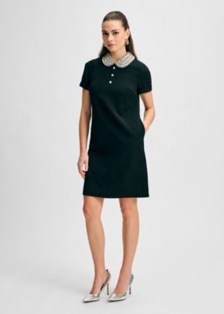 Isaac Mizrahi Women's Jewel Collar Cad Shift Dress - Macy's