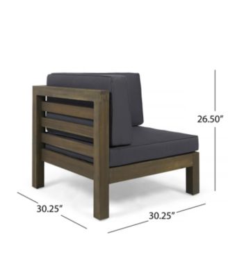 Streamdale Acacia Wood Outdoor Loveseat Sectional - 2 Piece Set