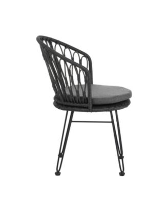 Streamdale Boho Rattan Patio Dining Chairs - Set of 2