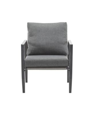 Streamdale (Set of 2) Gray Aluminum Lounge Chairs
