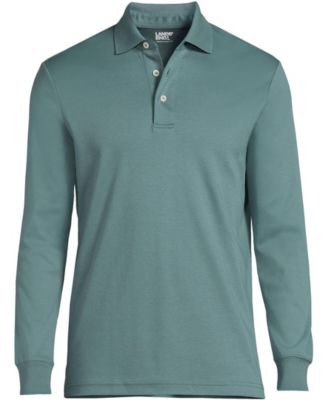 Men's Tall Long Sleeve Cotton Supima Polo Shirt