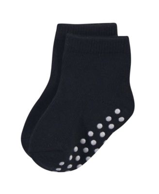 12Pk Natural Non Skid Socks