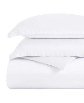Egyptian Cotton 300-Thread Count Solid 2-Pc. Duvet Cover Set, Twin