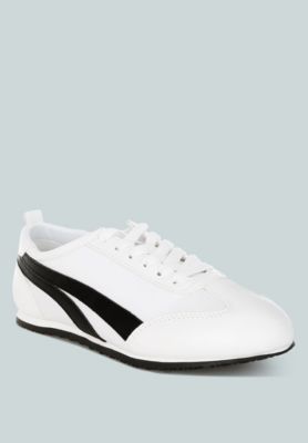 Women's Montek Faux Leather Lace-Up Sneakers
