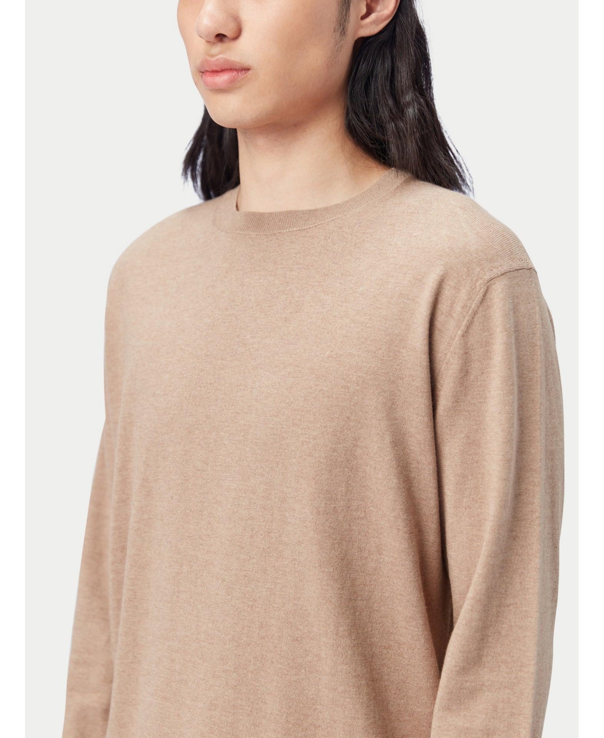 Gobi Cashmere Men's Crewneck Cotton Silk Cashmere Blend Sweater