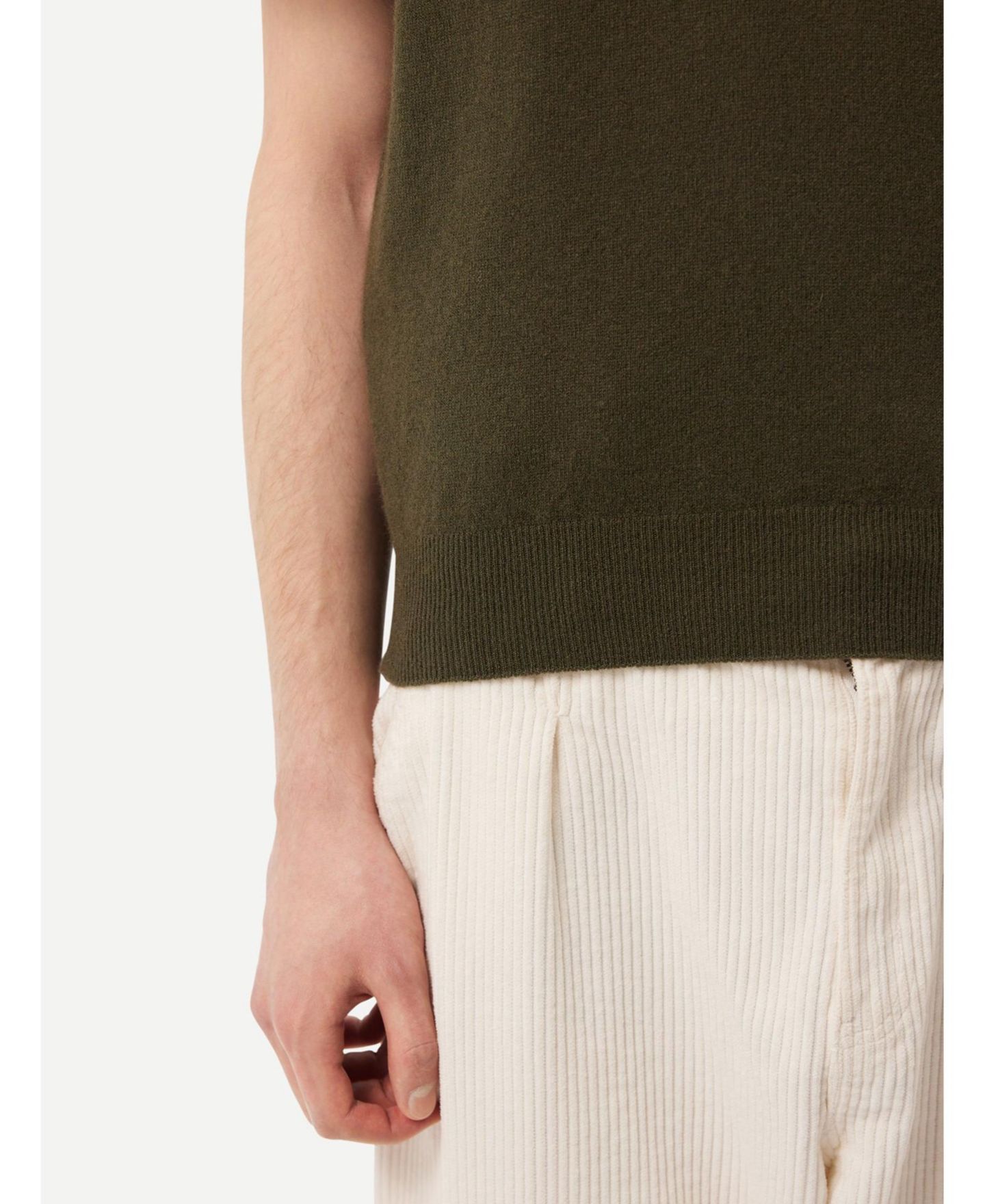 Мужской жилет Gobi Cashmere 100% Cashmere Cashmere Vest, цвет: Зелёный — фото 7