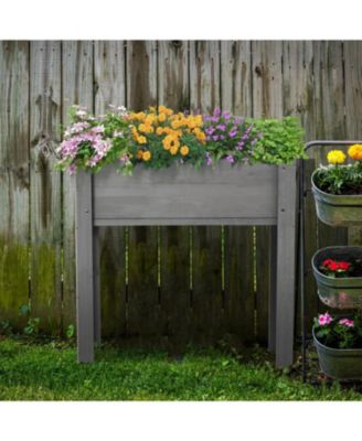 Raised Garden Bed, Elevated Wooden Planter Box