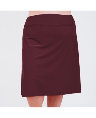 Plus Size Long Swim Skort