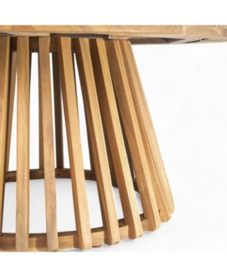 Streamdale Acacia Wood 3-Seater Daybed & Coffee Table Set