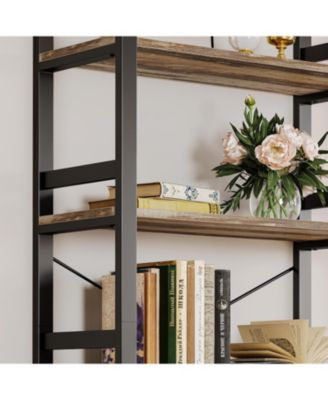 Bookshelf, 31.5in Wide Shelf 6 Tier Bookcase, 110lbs/shelf