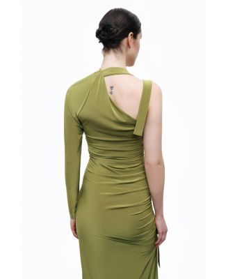 Women's One Sleeve Maxi Dress