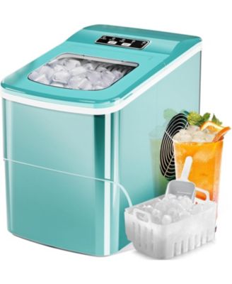 26Lbs/Day, Ice Maker, Self-Cleaning Ice Machine with Ice Scoop and Basket