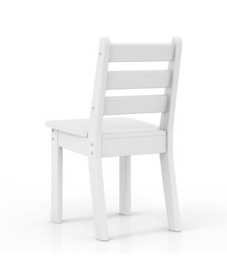 Outdoor HDPE Kids Plastic Toddler Dining Chair (Set of Two)