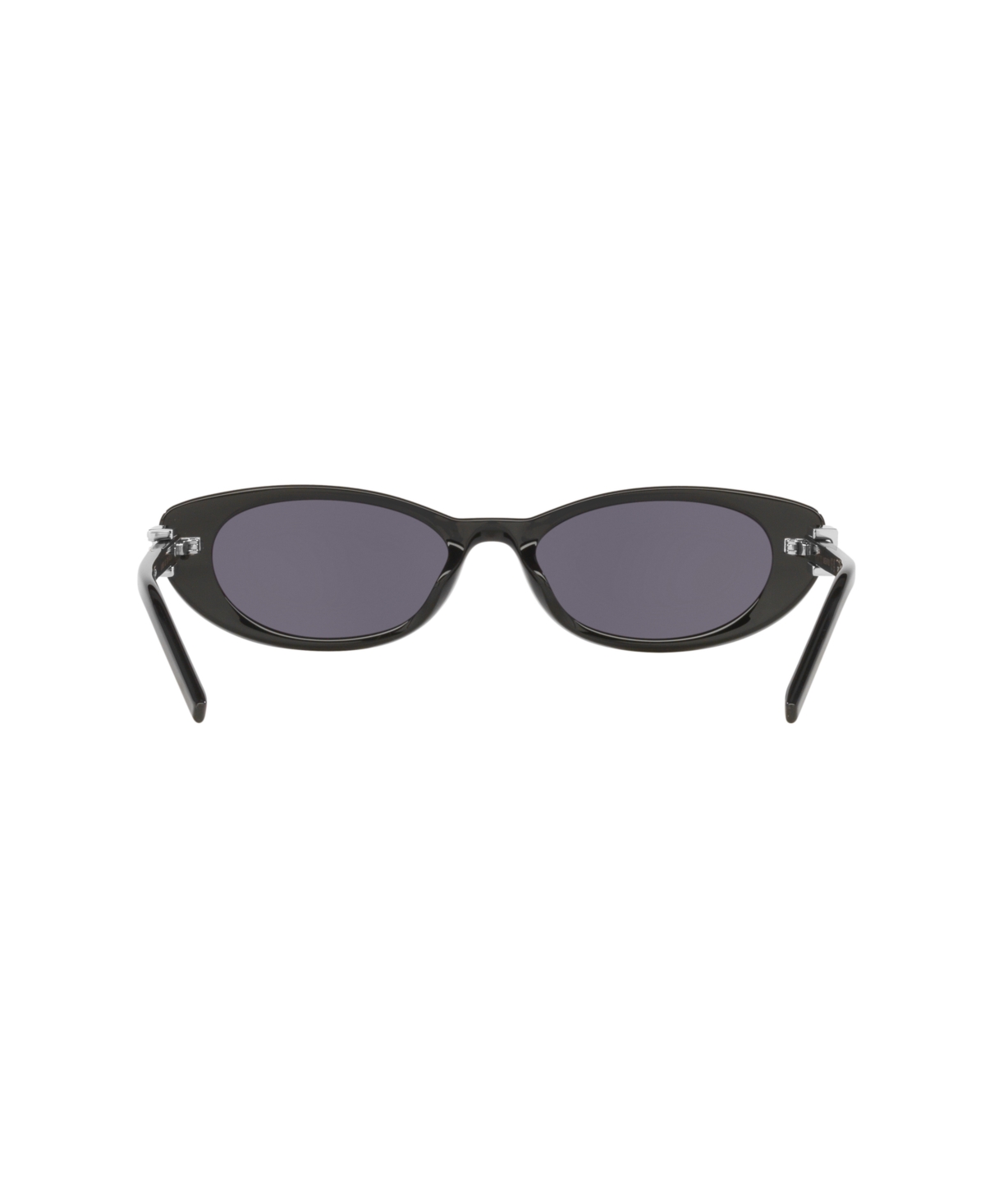 Gucci Oval-frame Sunglasses In Black Shiny