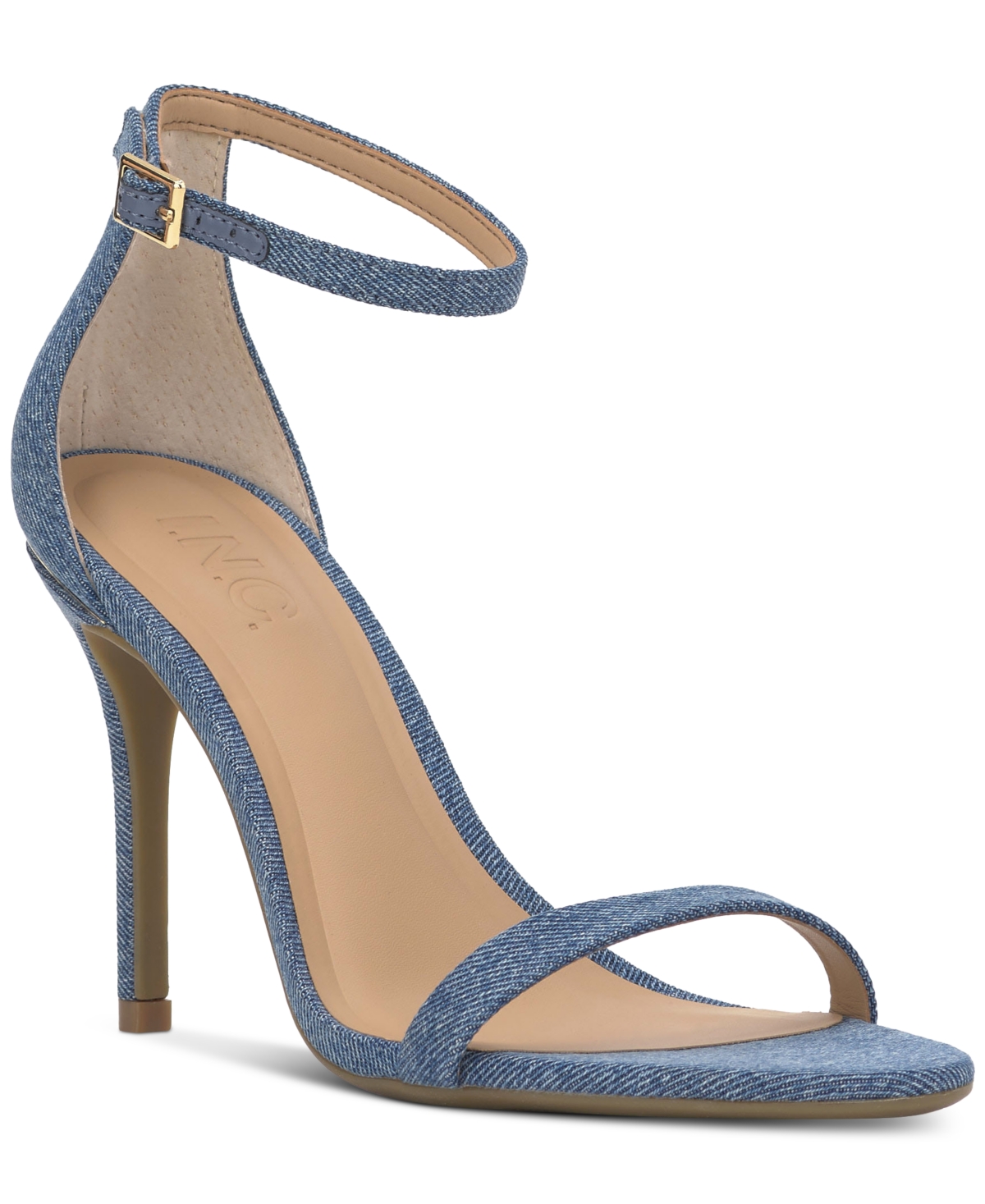 Shop Inc International Concepts Women's Hameeza Dress Sandals, Exclusively At Macy's In Denim