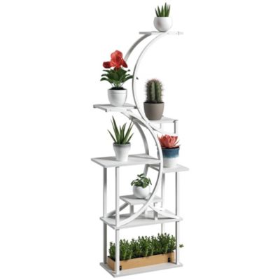 8 Tier Plant Sd, 62" S-Shaped Plant Shelf, ish