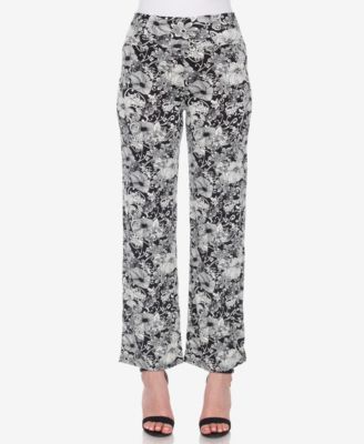 Women's Floral Print Wide Leg Palazzo Pants