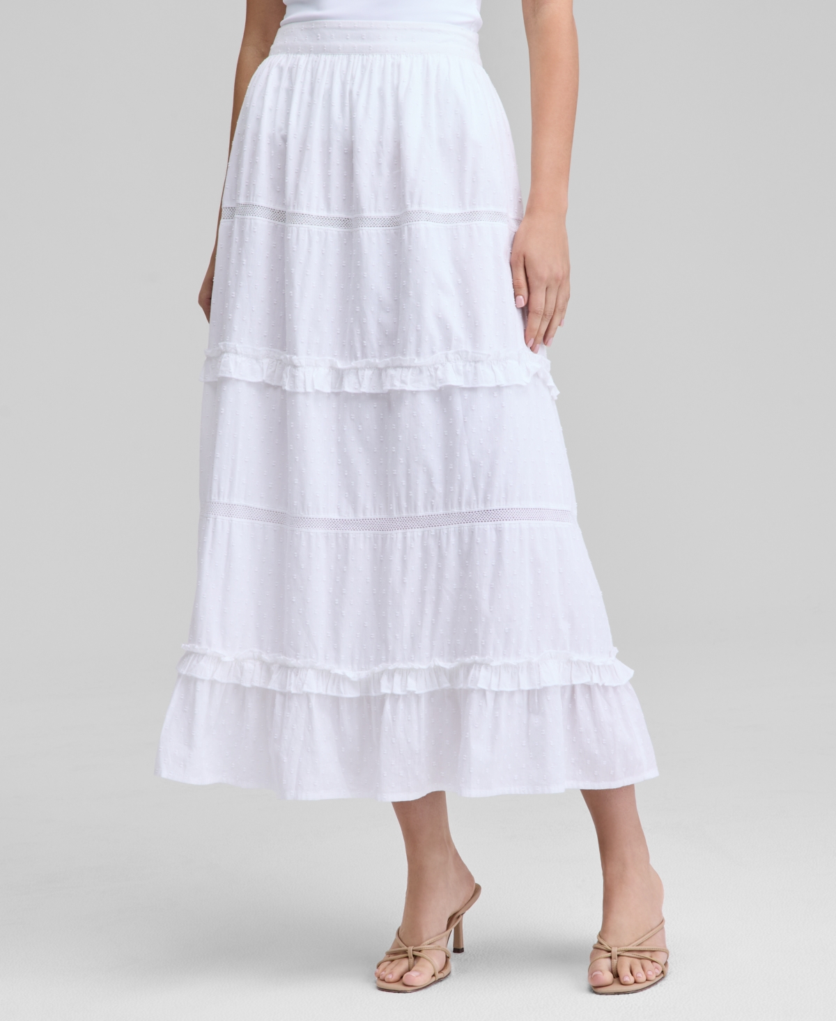 Shop And Now This Petite Lace Eyelet Maxi Skirt, Exclusively At Macy's