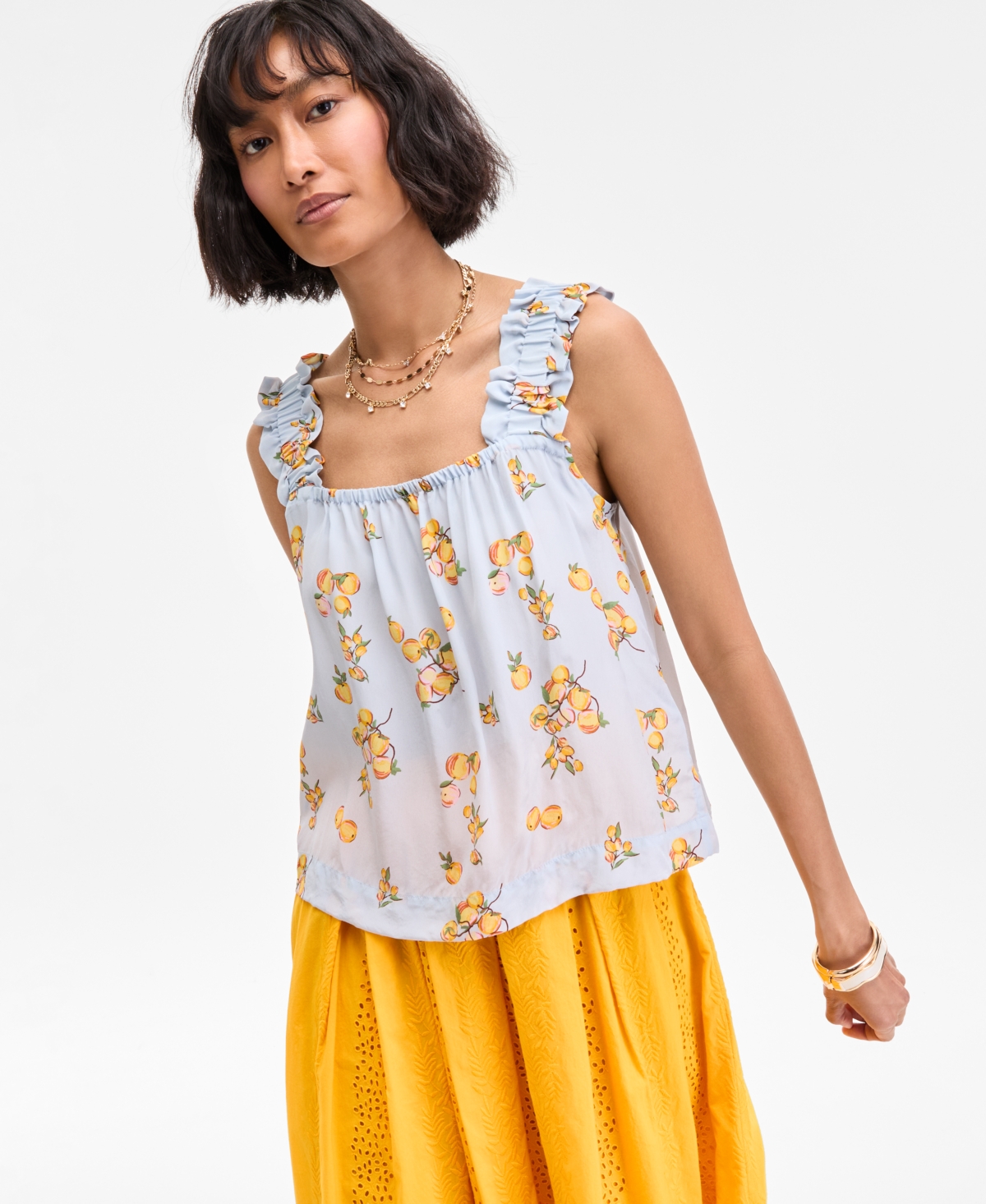 On 34th Women's Ruffle-strap Tank, Exclusively At Macy's