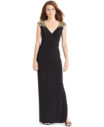 Lauren Ralph Lauren Beaded Gown - Dresses - Women - Macy's