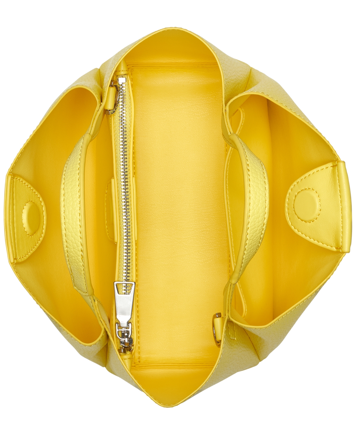 Shop Dkny Willa Mini Satchel Bag In Daffodil