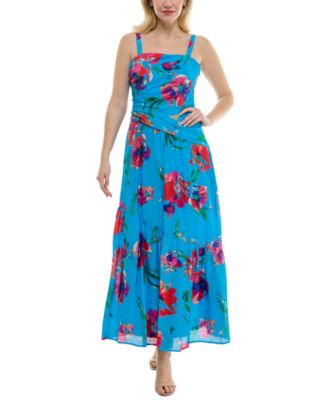 Taylor - Women's Asymmetrical Drop-Waist Maxi Dress