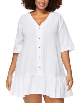 Trendy Plus Size Sol Cotton Cover-Up
