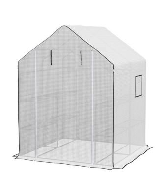 Walk-In Greenhouse for Gardening – Spacious Outdoor Plant Growing and Storage Solution