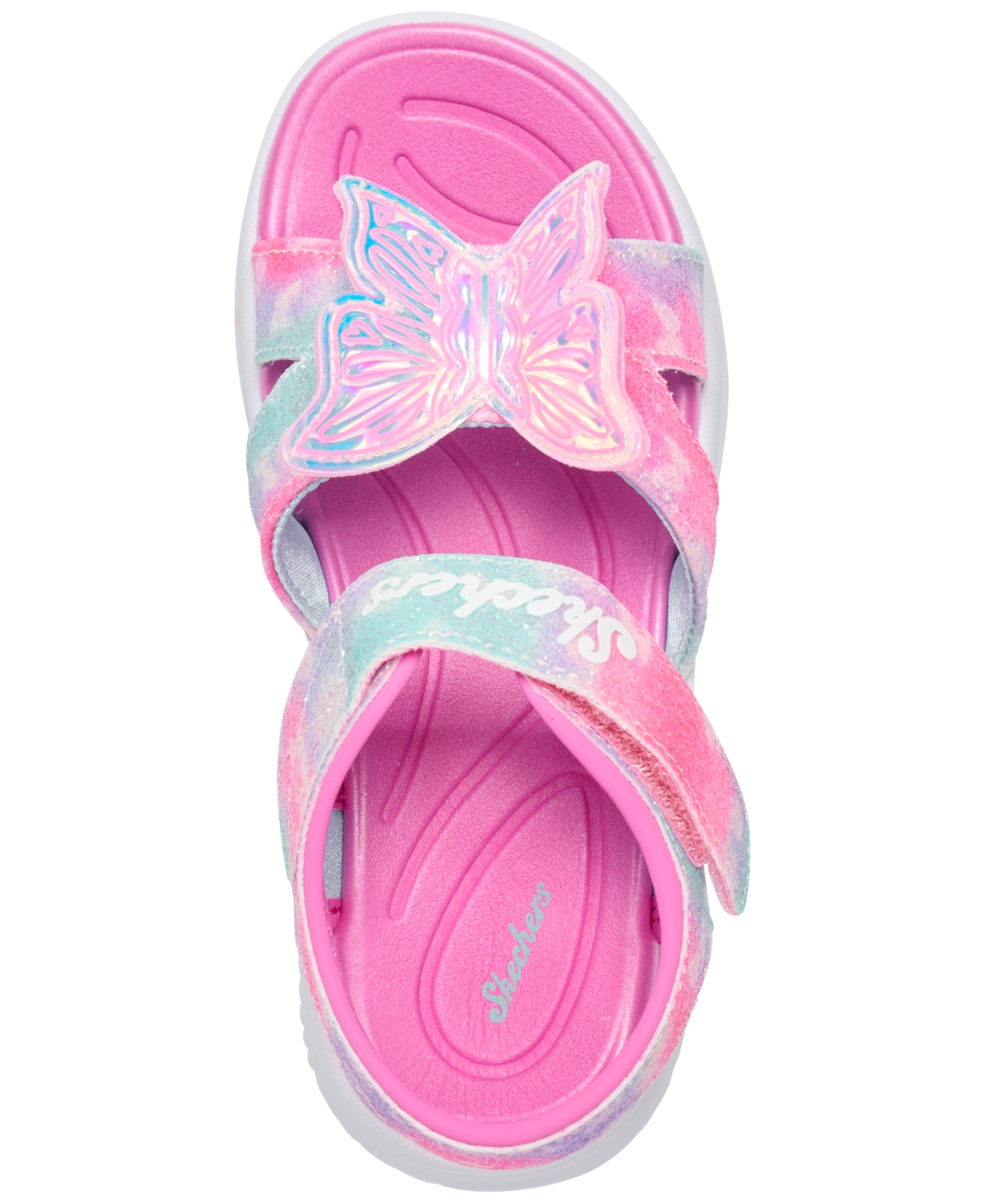 Skechers Toddler Girls Jumpsters Sandal - Butterfly Brights Light-Up Sandals from Finish Line