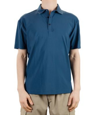 Men's Hybrid Short Sleeve Seersucker Polo Shirt