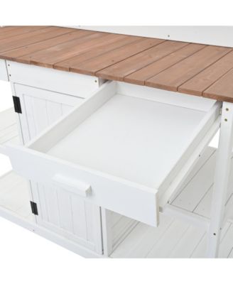 Streamdale Large Outdoor Potting Bench Table Farmhouse Garden Workstation