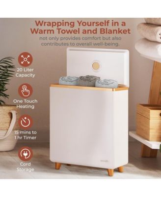Rectangular Towel Warmer Bucket, Large Capacity Single Touch Towel & Blanket Warmer