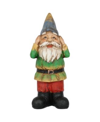 Three Wise Garden Gnomes - Hear, Speak, and See No Evil Set - Outdoor Lawn Statues