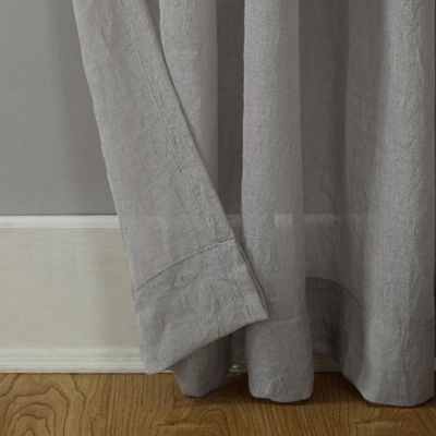 No. 918 Silvia Crushed Texture Semi-Sheer Rod Pocket Curtain Panel